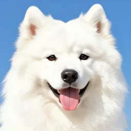 a meouth with the head of a samoyed by ken sugimori