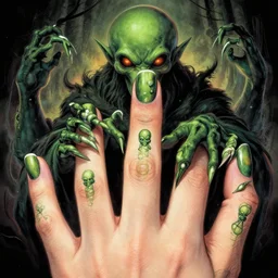Cthulhu by phil hale, in salad fingers style