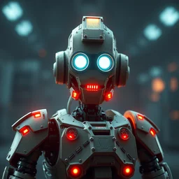 pixel art robot, cinematic, fully detailed, octane render