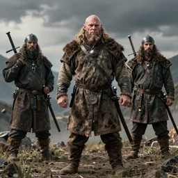 hyper realistic photography of medieval orc hunter brom, greg rutkowski, craig mullins, juan gimenez artstation cgsociety full body shot