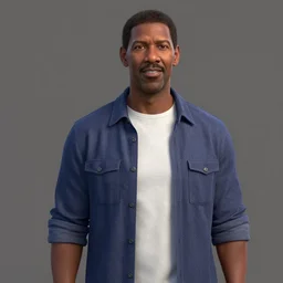 denzel washington as a pixar disney character from up 2 0 0 9 unreal engine octane render 3 d render photorealistic