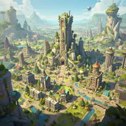 a stunning digital masterpiece of a solarpunk town, highly detailed digital art