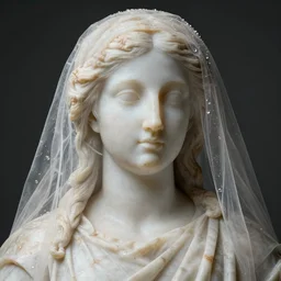 italian masterpiece, delicate renaissance marble sculpture covered with water veil, highly detailed transparent marble cloth, gi, global illumination, physically based rendering, photorealistic, top light, dark background