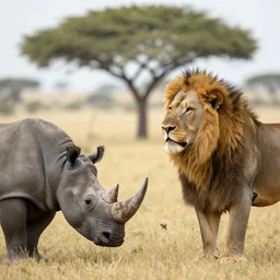 mix betwen lion and rhino