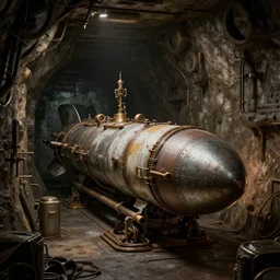 steampunk underground missile silo, 3 d render, octane, ray tracing, ultra high resolution, ultra detailed, photorealistic, 8 k