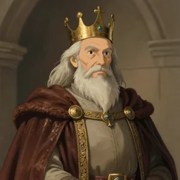 portrait of a medieval old king, elegant, highly detailed, smooth, art by studio ghibli! and moebius and jean giraud and tom whalen, artstation, 8 k