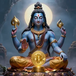 of lord shiva appreciating bitcoin