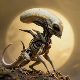 a detailed photo of a calm alien xenomorph by zach sutton, side profile, golden ratio composition, 3 5 mm, 8 k