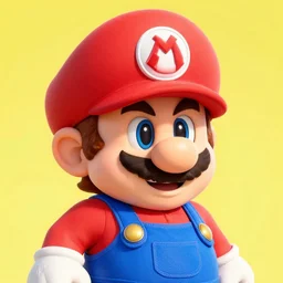 super mario with the letter J on his hat letter J on hat letter J on hat
