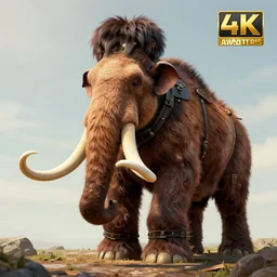 mechanised mammoth, highly detailed, 4 k, hdr, award - winning, octane render, artstation