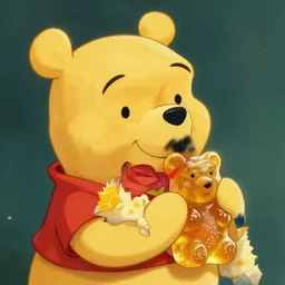 winnie the pooh gummi bear by greg rutkowski