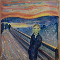 calm winter night.............. painted by edvard munch