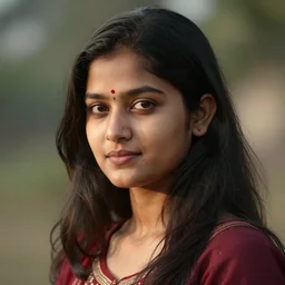 a portrait of a young beautiful nepali lady, highly detailed, cinematic lighting, hyperrealistic, 4 k