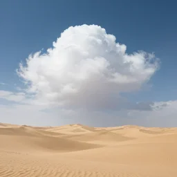 fluffy cloud desert