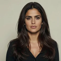 salma hayek, portrait, by alex colville,