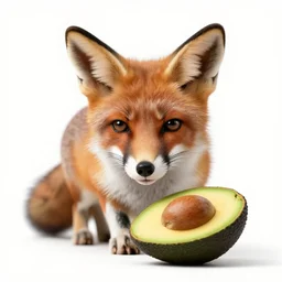 fox as a avocado