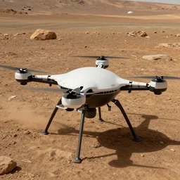 photo of cybermorphic robotic drone for mars exploration  industrial design