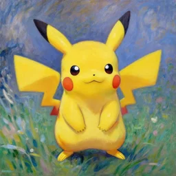 pikachu in Claude Monet