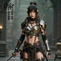 photograph of a beautiful atompunk warrior. extremely detailed. dslr. 8 5 mm.