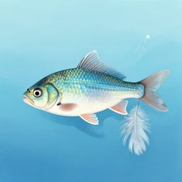 fish : : made of feathers : :