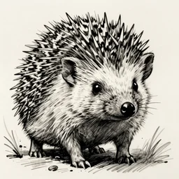 hedgehog!!! jim lee!!! medium shot!! flat ink sketch by jim lee close up in the style of jim lee, swat comic book hedgehog animal by jim lee