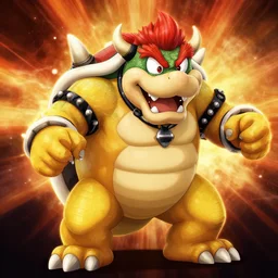 character art by mike deodato, bowser, absolute chad