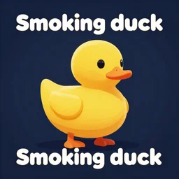 album art for char zulu,'smoking duck ', 3 d shapes, vector art, by sachin teng, trending on artstation