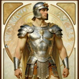 male, muscular, gladiator, painting by gaston bussiere, craig mullins, greg rutkowski, alphonse mucha
