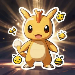 cute miss mascot groudon groudon groudon super hero sticker art, cronobreaker, beeple game icon
