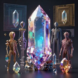 crystal by artstation, deviantart, artfol, artslant artbox, cgsociety, gfxartist, artful, zatista, artpal, instagram, blendernation, frank stella, beeple, giger, kopera, zawadzki, synth - wave, hyperrealism, futurism 4 k, octane render