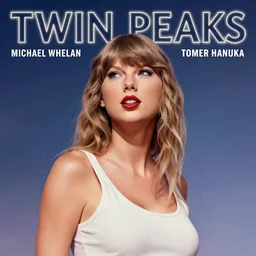 Twin Peaks poster artwork by Michael Whelan and Tomer Hanuka, Rendering of Taylor Swift the local cheerleader in Twin Peaks, full of details, by Makoto Shinkai and thomas kinkade, Matte painting, trending on artstation and unreal engine