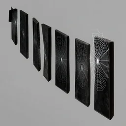 An interlocking series of rectangular nodes driven by vortices singling out a spider web premised upon the suffering of all man