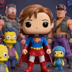 young emma watson dressed as a superhero, funko pop, simpsons, fortnite, team fortress 2 and nendoroid mashup, by tom bagshaw, pixar, ghibli and ilya kuvshinov, rtx rendering, octane render 1 2 8 k, maya, extreme high intricate details by wlop, digital anime art by ross tran, medium shot, composition by sana takeda, dramatic lighting by greg rutkowski