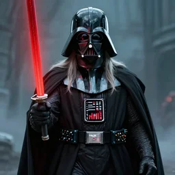 gandalf as darth vader, dramatic lighting, 4 k, digital art,