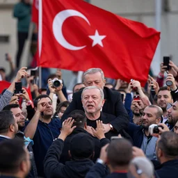people of turkey are beating recep tayyip erdogan