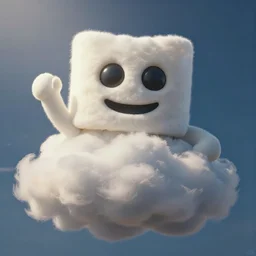 clouds in the shape of the stay puft marshmellow man