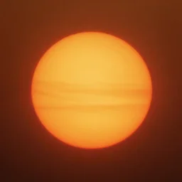 the reddening of the sun