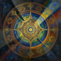 worlds within worlds, a beautiful painting by kandinsky with islamic patterns