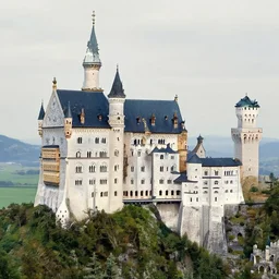 a castle on a mountain