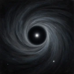by oskar kokoschka precise, realistic. a beautiful painting of a black hole consuming a star.