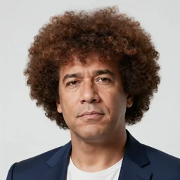 trump with afro hair, photography