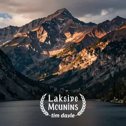 lakeside mountains, by tim doyle