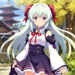 pixiv artwork of cirno from touhou project, cirno touhou artwork by greg rutkowski makoto shinkai key art kyoto animation