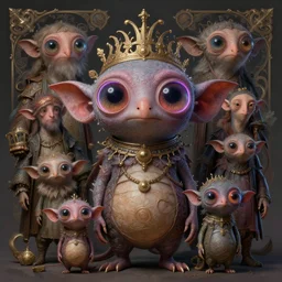 anthropomorphic highly detailed group portrait of funny neon giant cute eyes dust mephit, intricate, elegant, highly detailed, digital painting, artstation, concept art, smooth, sharp focus, illustration, art by artgerm, bob eggleton, michael whelan, stephen hickman, richard corben, wayne barlowe, trending on artstation and greg rutkowski and alphonse mucha, 8 k