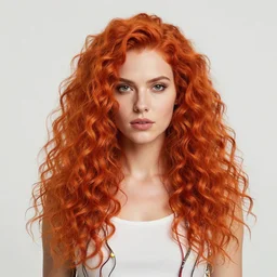 highly detailed portrait of sci - fi long curly fire hair lady, stray wiring by atey ghailan, james gilleard, by joe fenton, by greg rutkowski, by greg tocchini, by kaethe butcher, 4 k resolution, gradient red, orange, black and white color scheme!!! ( ( flaming robotic dystopian city spiral background ) )