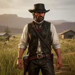 jhin in red dead redemption 2, ps5 screenshot