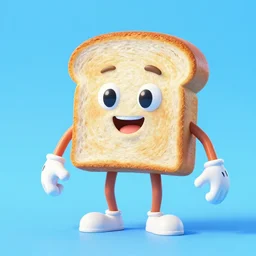 ' bread toast'character
