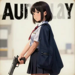 girl wearing uniform, holding gun at side | | audrey plaza, fine detail!! anime!! realistic shaded lighting!! poster by ilya kuvshinov katsuhiro otomo ghost - in - the - shell, magali villeneuve, artgerm, jeremy lipkin and michael garmash and rob rey