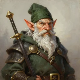 a beautiful portrait painting of an rpg gnome sorcerer, portrait fantasy art, character art study, hires, 4 k, 8 k, digital art, art by keith parkinson and greg rutkowski and tim hildebrandt