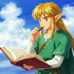 book of enoch, ocarina of time by greg rutkowski and tezuka and oi and mucha and bierstadt and remington, trending on artstation